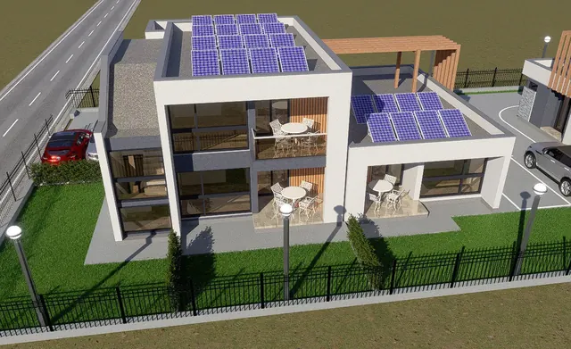 Ansamblu de duplexuri cu panouri solare, Corbu – EMB ARHIPRO