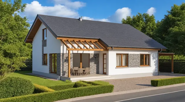 Casă parter cu pergolă, Berceni – EMB ARHIPRO