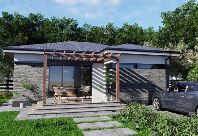 Casă parter cu pergolă, Movileni – EMB ARHIPRO