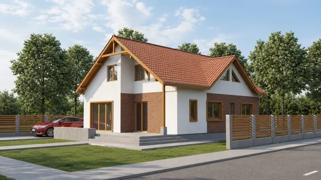 Casă cu acoperiș înclinat – EMB ARHIPRO