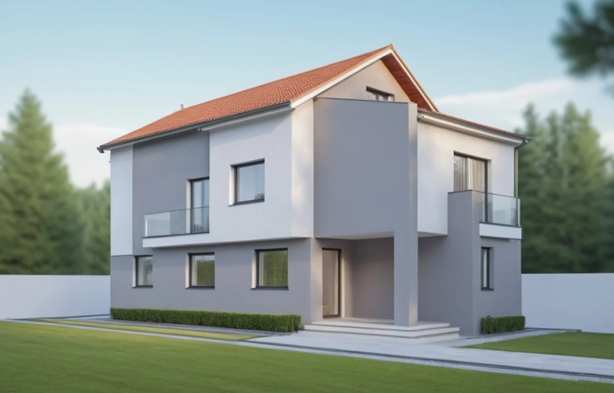 Locuință P+1, compoziție modernă – EMB ARHIPRO