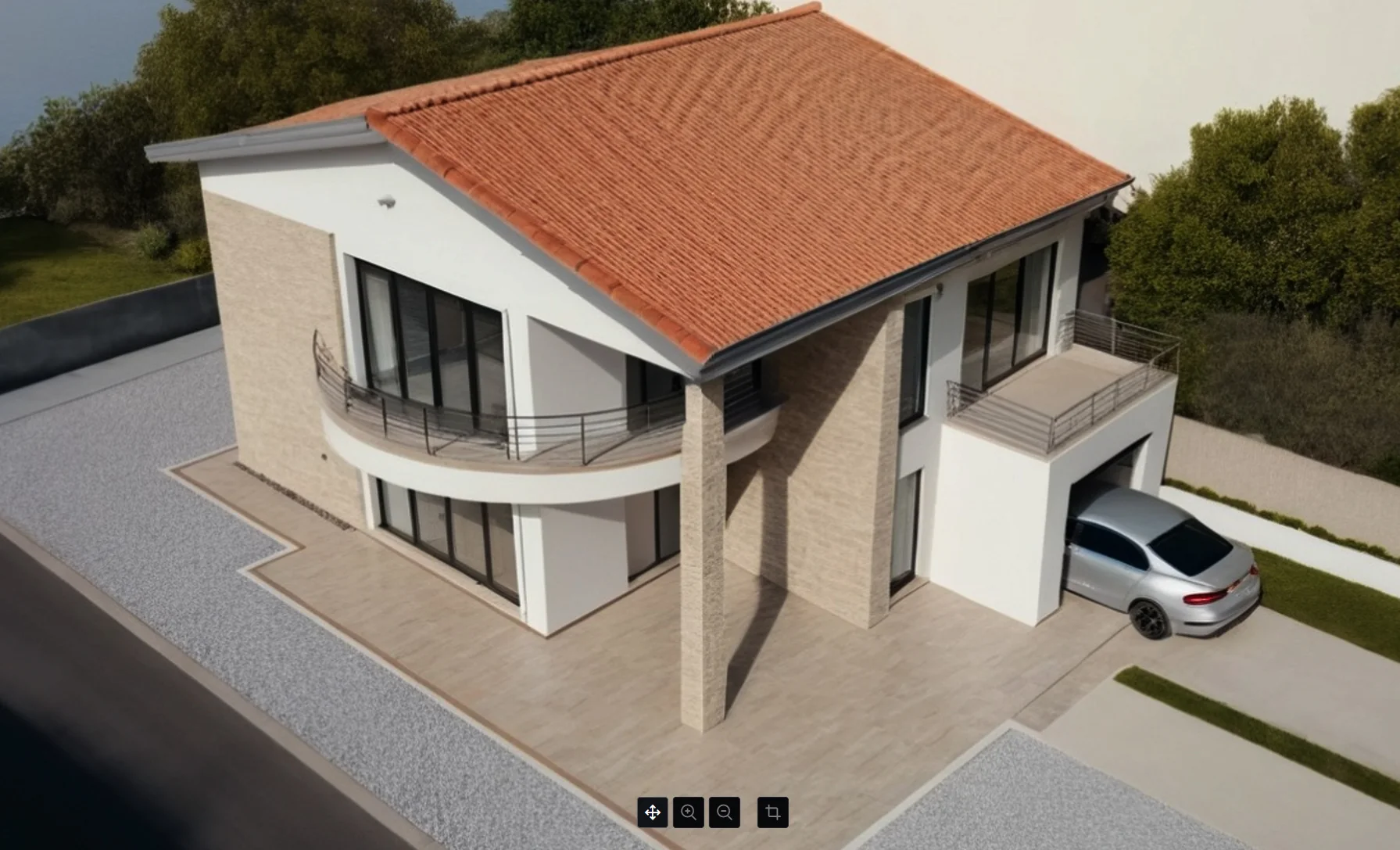 Locuință P+1 cu terase ample – EMB ARHIPRO