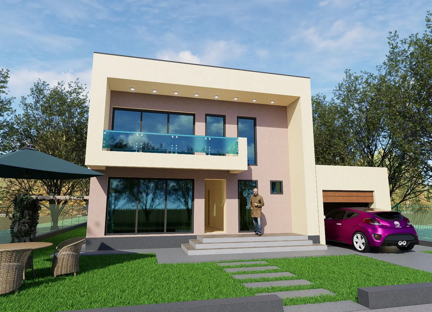 Locuință P+1 cu accent volumetric – EMB ARHIPRO
