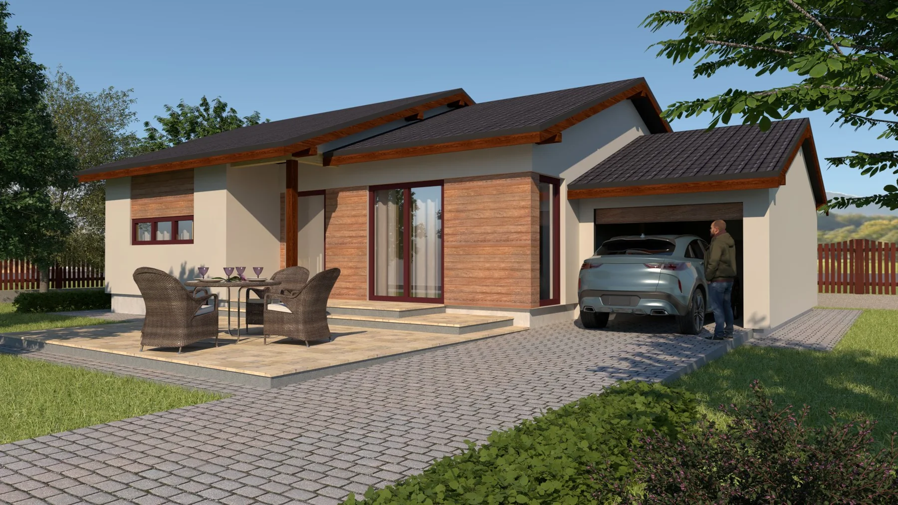 Casă parter compactă – EMB ARHIPRO
